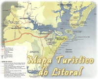 Mapa Turistico Litoral Parana